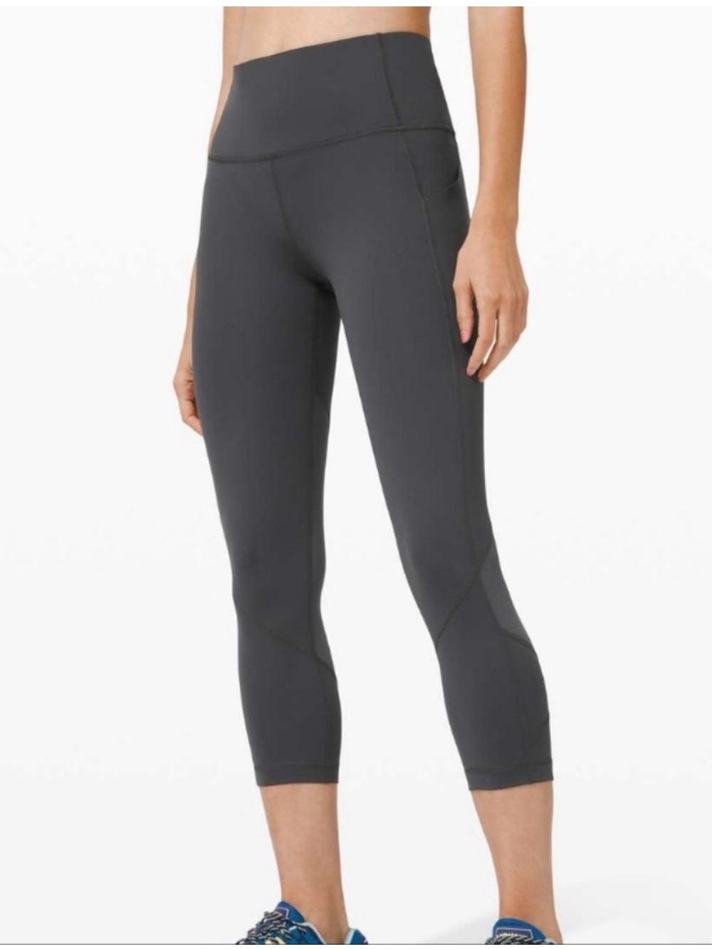 {preloved} High-Rise Charcoal Grey Performance Capri Leggings